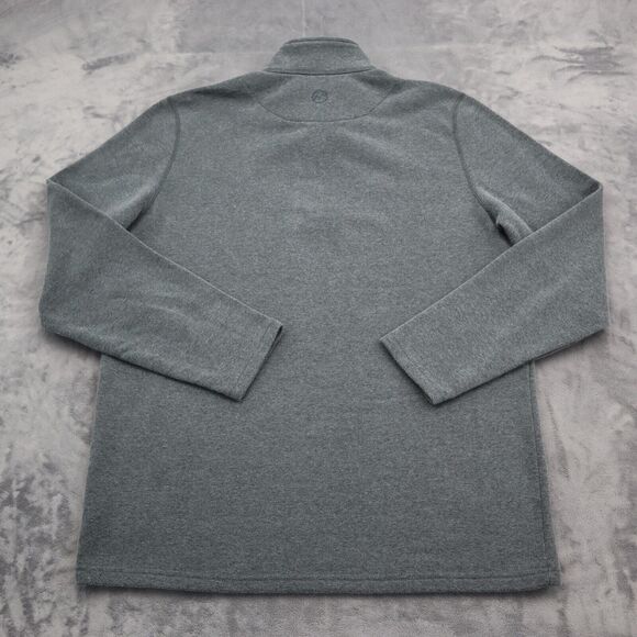 Magellan Outdoors Sweater Mens L Gray Loose Fit Long Sleeve Chest Zip Pullover - Picture 9 of 16